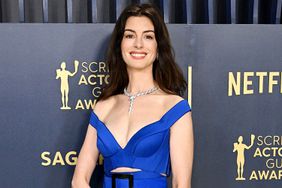 Anne Hathaway at the 30th Annual Screen Actors Guild Awards held at the Shrine Auditorium and Expo Hall on February 24, 2024 in Los Angeles, California. 