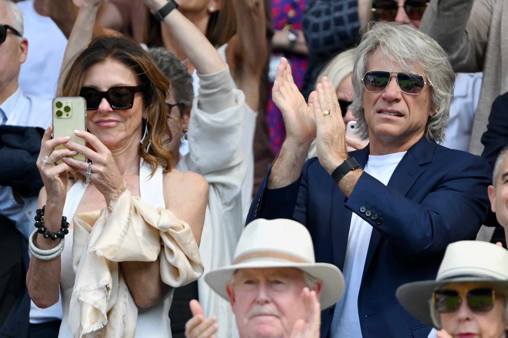 Jon Bon Jovi attends day five of the Wimbledon Tennis Championships