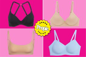 Wireless Bras on a pink background