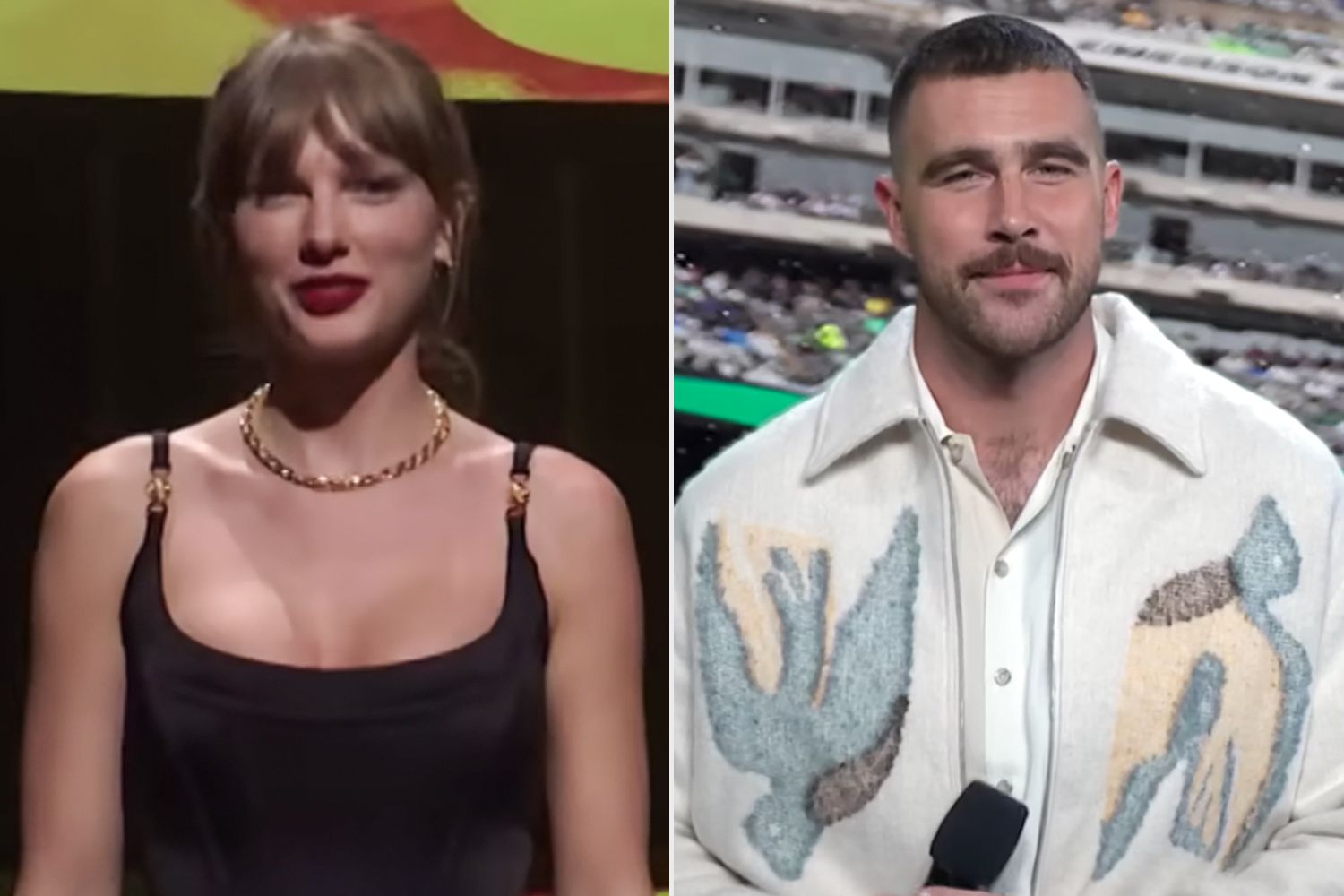 Taylor Swift and Travis Kelce on SNL