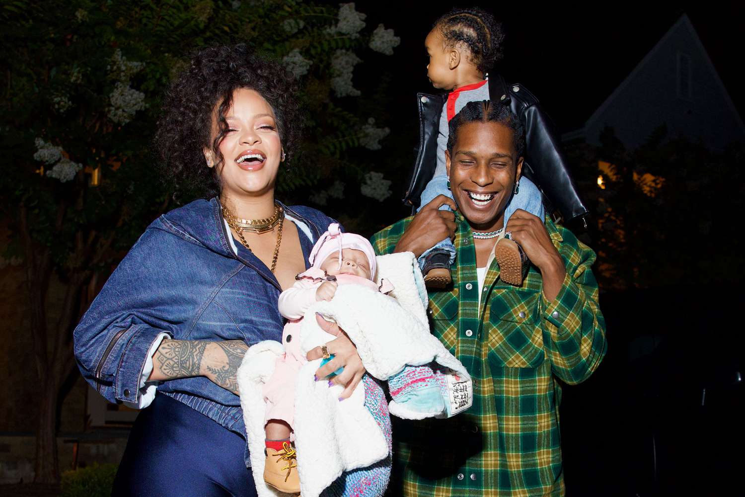 Rihanna and ASAP Rocky are sharing with the world an intimate photoshoot along with their newborn son, Riot Rose