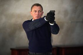 James Bond (Daniel Craig) prepares to shoot in NO TIME TO DIE, a DANJAQ and Metro Goldwyn Mayer Pictures film.