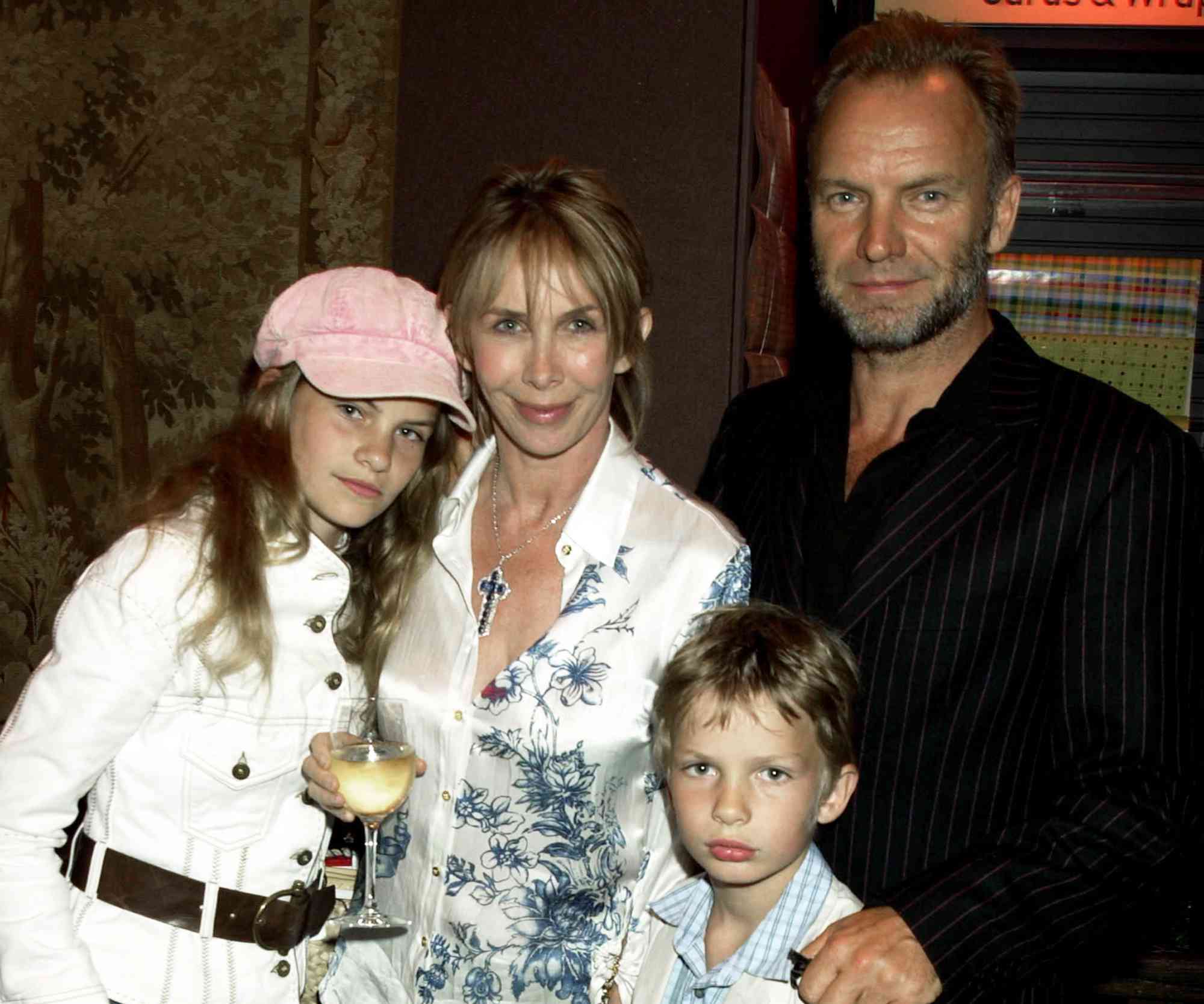 Sting With Wife Trudi Styler, Son Jocomo And Daughter Coco, Launch Party For 'Harry Potter And The Order Of The Phoenix At Waterstones Book Store In Piccadilly, London