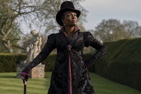 Queen Charlotte: A Bridgerton Story. Adjoa Andoh as Lady Agatha Danbury in episode 102 of Queen Charlotte: A Bridgerton Story. Cr. Liam Daniel/Netflix Â© 2023