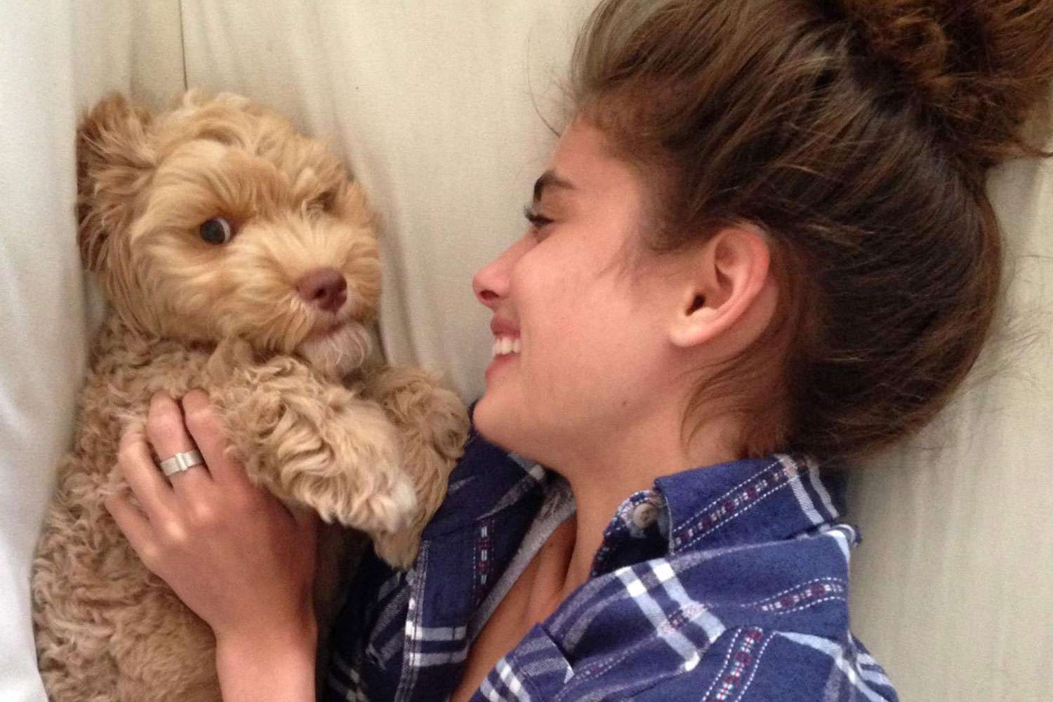 Taylor Hill Announces Death of 9-Year-Old Dog Tate: 'I Hope We Get to Meet Again Soon' https://www.instagram.com/p/CuUiI8jOhDs/