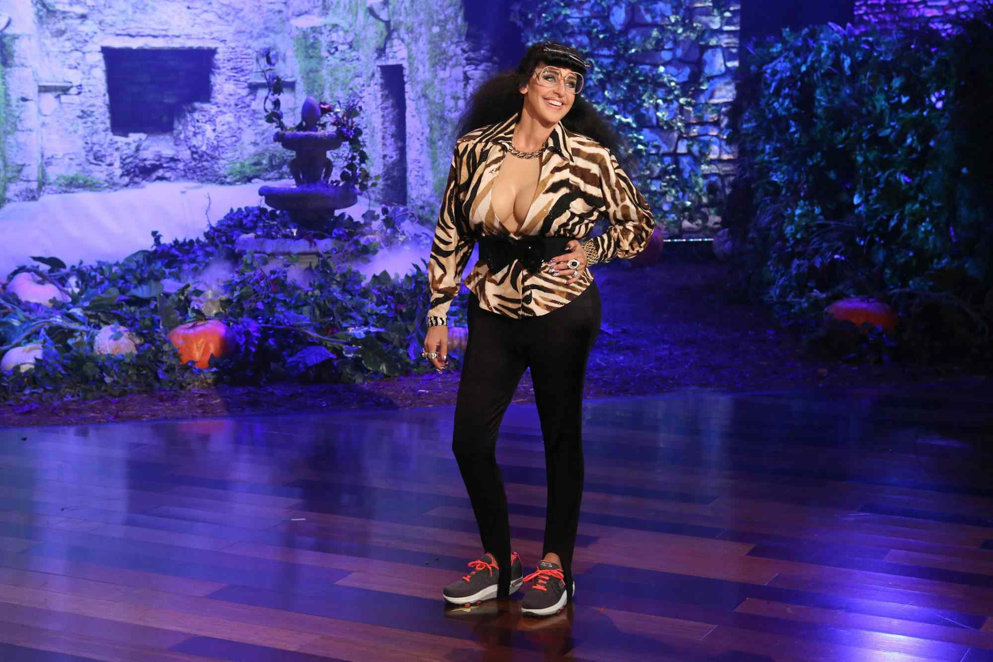 Ellen DeGeneres dressed as Karla Kardashian for Halloween