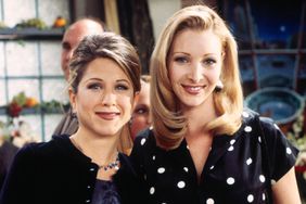 FRIENDS -- "The One with the Lesbian Wedding" Episode 11 -- Pictured: (l-r) Jennifer Aniston as Rachel Green, Lisa Kudrow as Phoebe Buffay