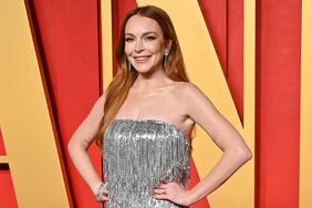 Lindsay Lohan attends the 2024 Vanity Fair Oscar Party hosted by Radhika Jones at Wallis Annenberg Center for the Performing Arts on March 10, 2024 in Beverly Hills, California. 