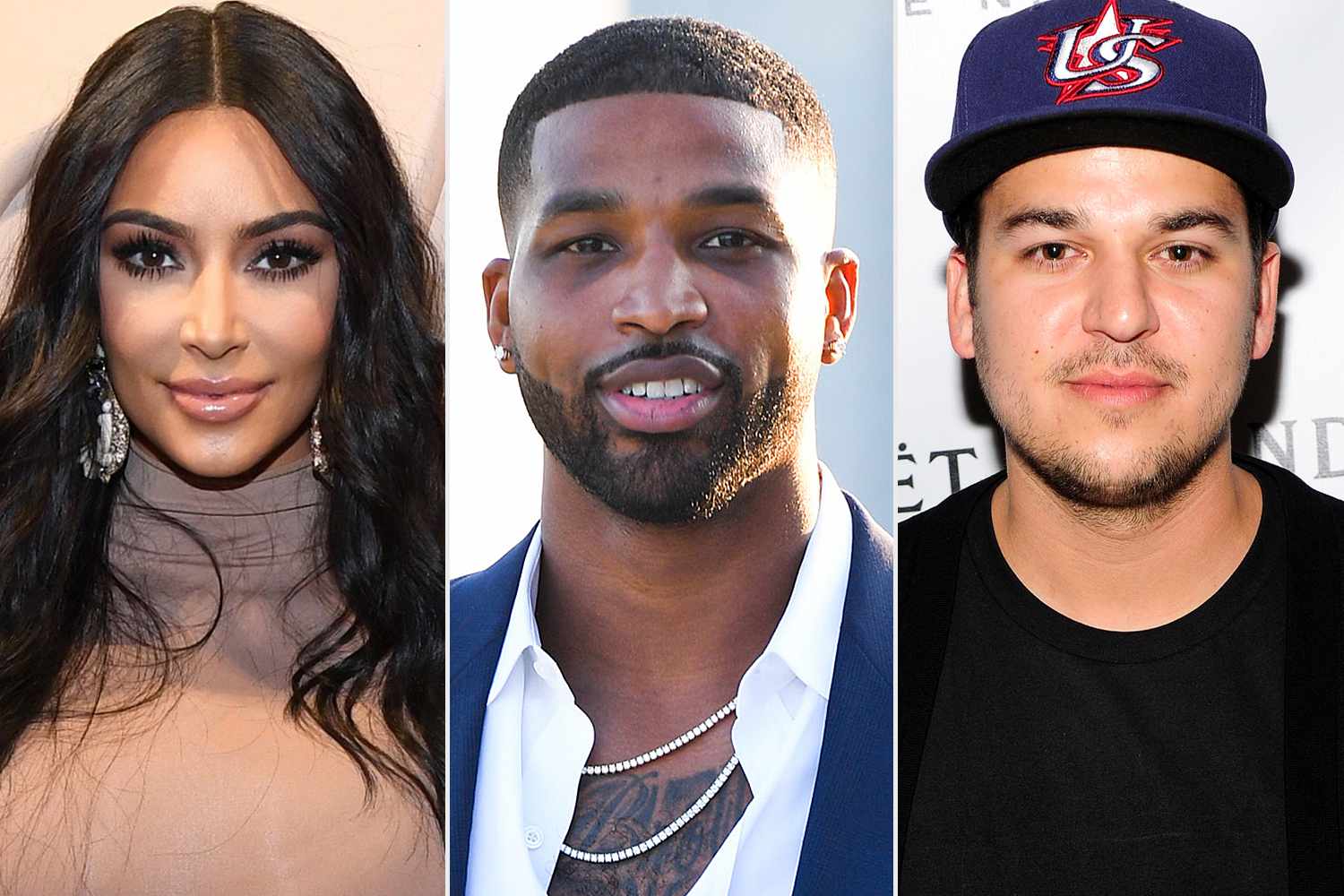 Kim Kardashian West; Tristan Thompson; Rob Kardashian