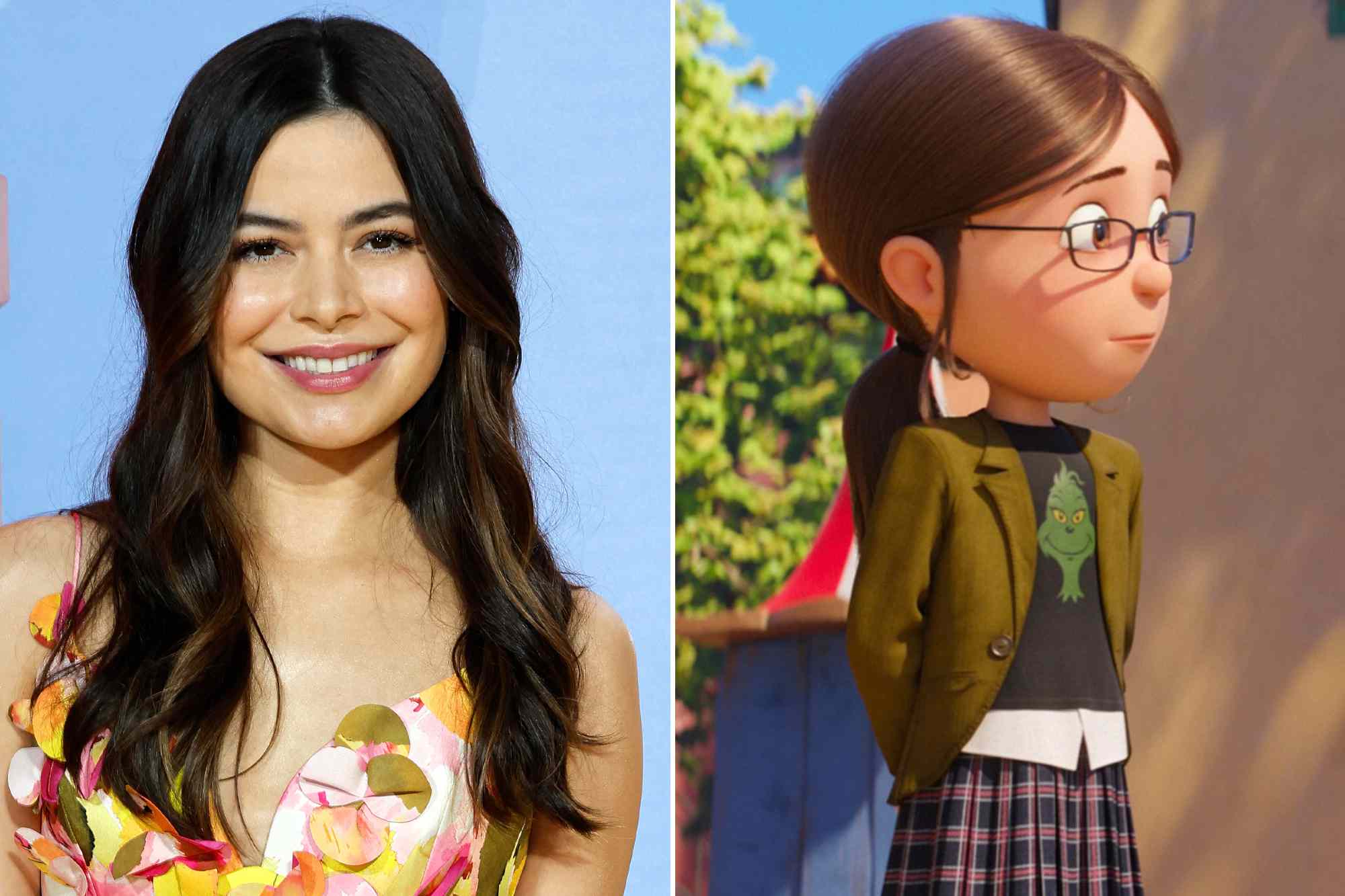 Miranda Cosgrove arrives for the "Despicable Me 4" premiere on June 9, 2024 in New York CIty. ; Margo in 'Despicable Me 3'. 