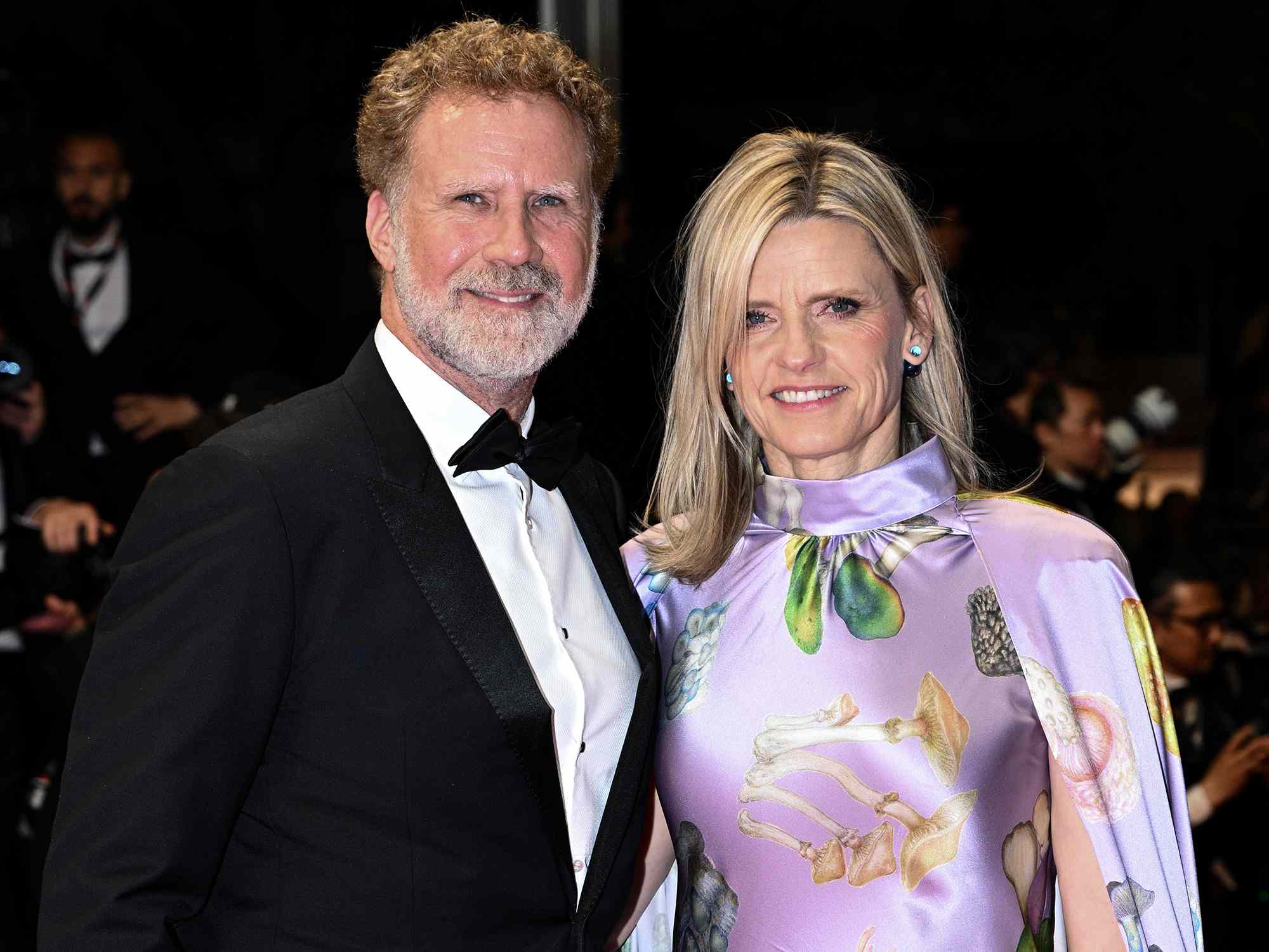 Will Ferrell and Viveca Paulin attend the "May December" red carpet during the 76th annual Cannes film festival 