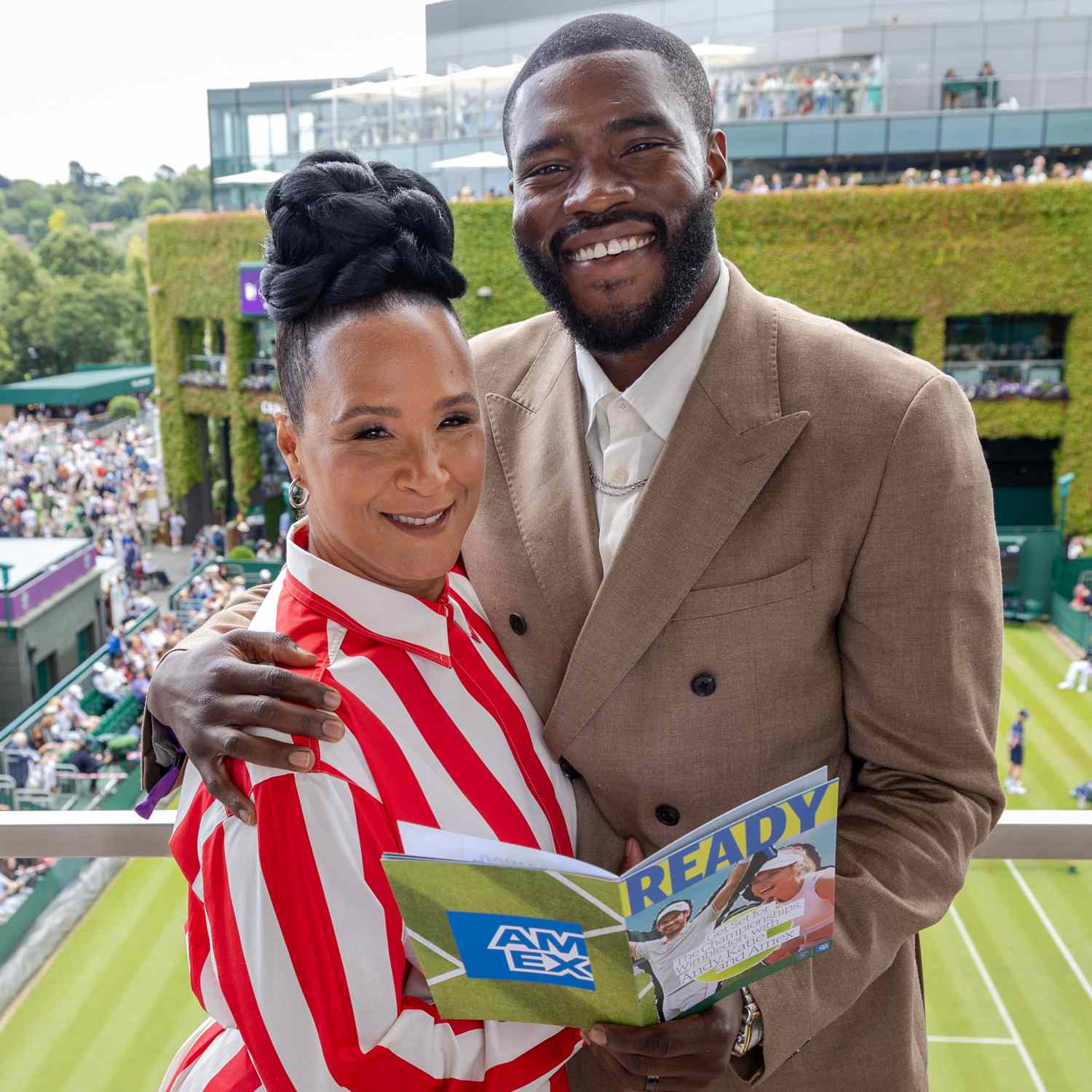 Golda Rosheuvel and Martins Imhangbe are feeling Ready for Wimbledon as guests of American Express on the first day of The 