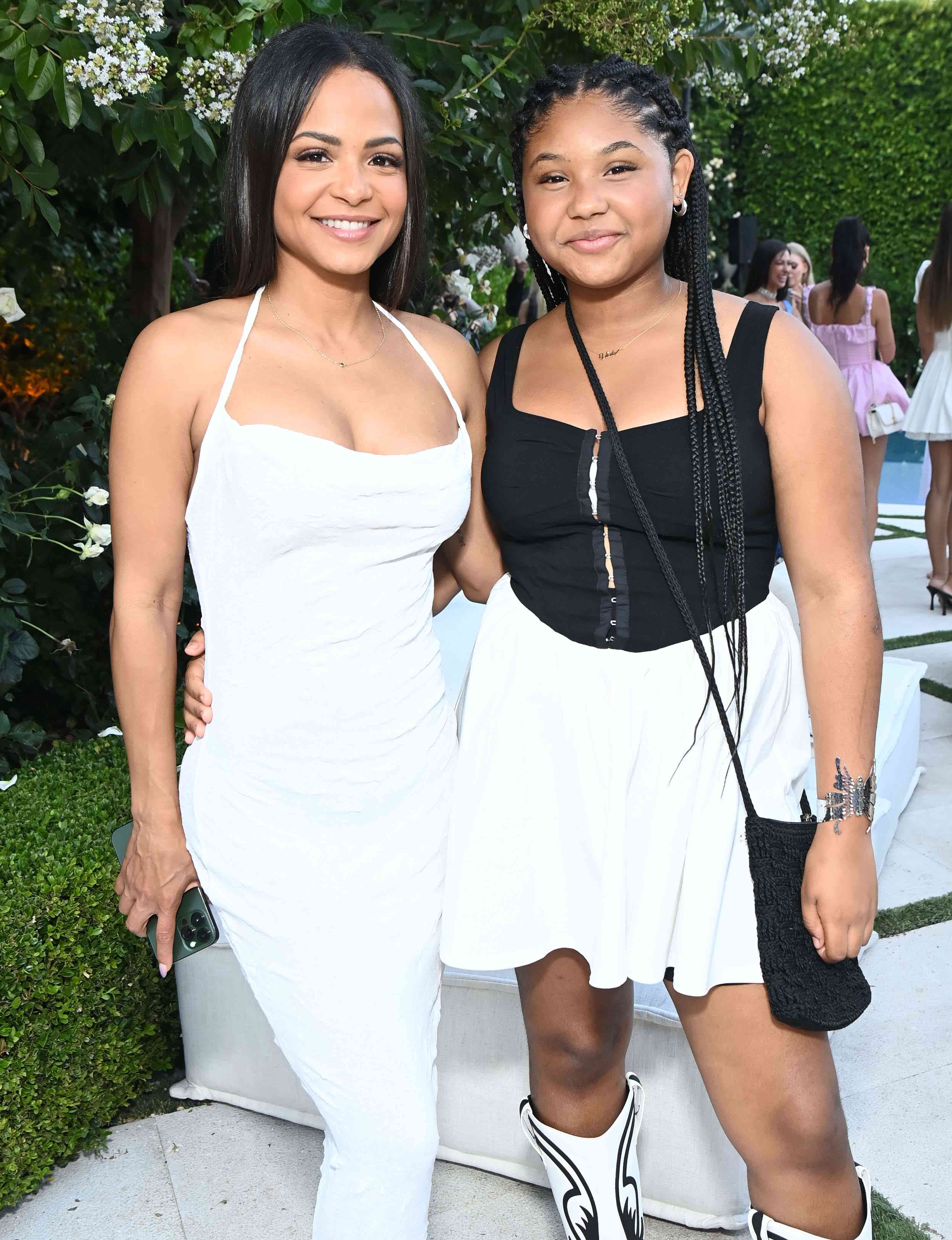 Christina Milian daughter Violet Madison beverly hills 07 09 24