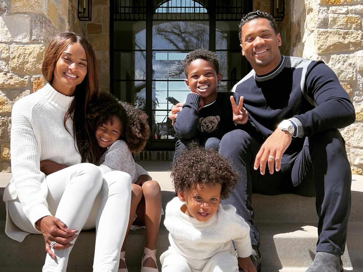 Ciara, Russell Wilson, and their kids