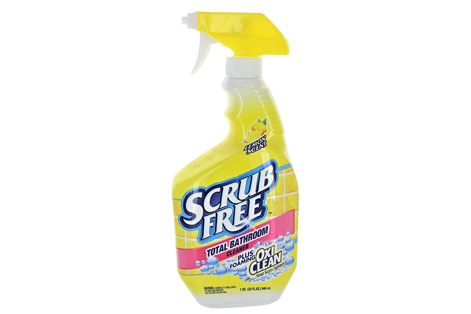 Scrub Free Bathroom Cleaner with Oxi Clean, Lemon Scent, 32 oz