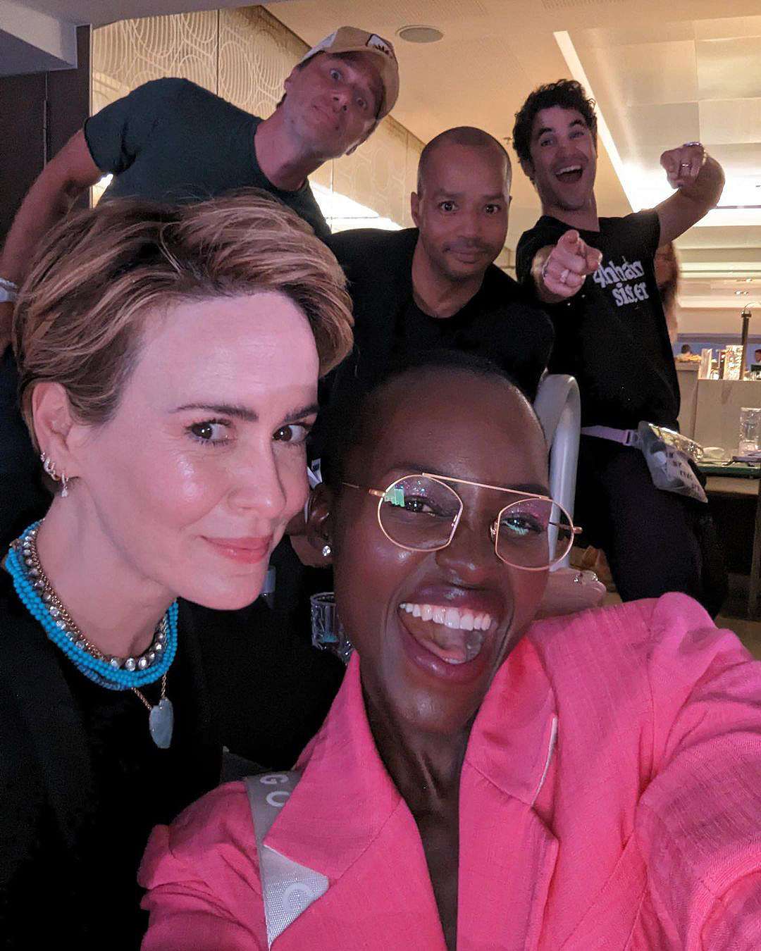 Zach Braff, Donald Fasion, Darren Criss, Sarah Paulson, Lupita Nyong'o - Celebs at Eras Tour