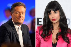 Jameela Jamil and Piers Morgan