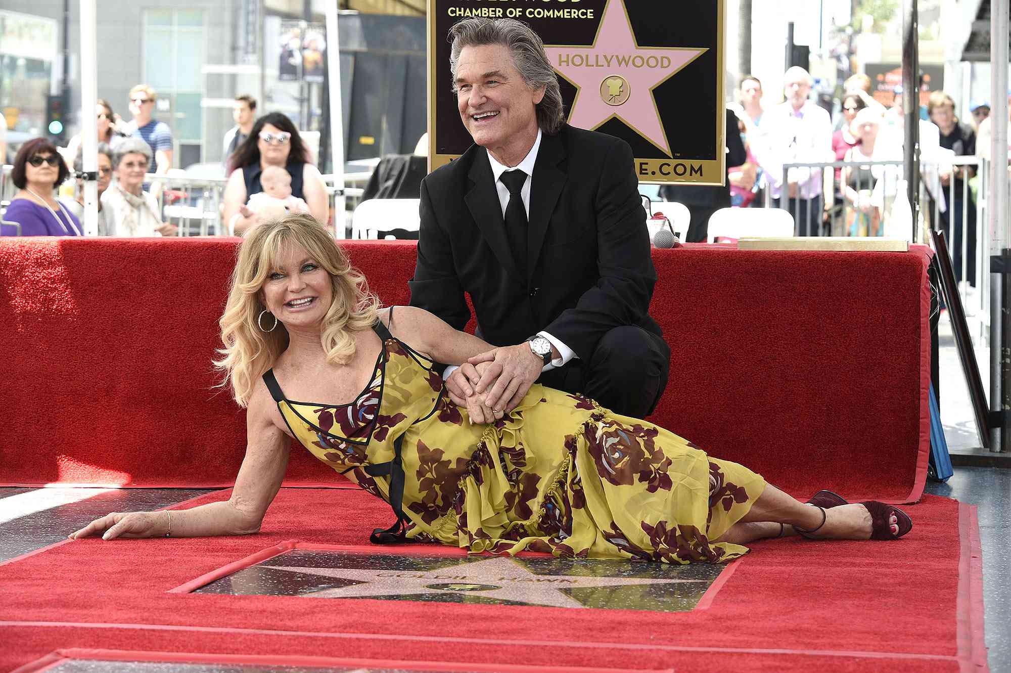 Goldie Hawn and Kurt Russell honored with a star on the Hollywood Walk of Fame, Los Angeles, USA - 04 May 2017