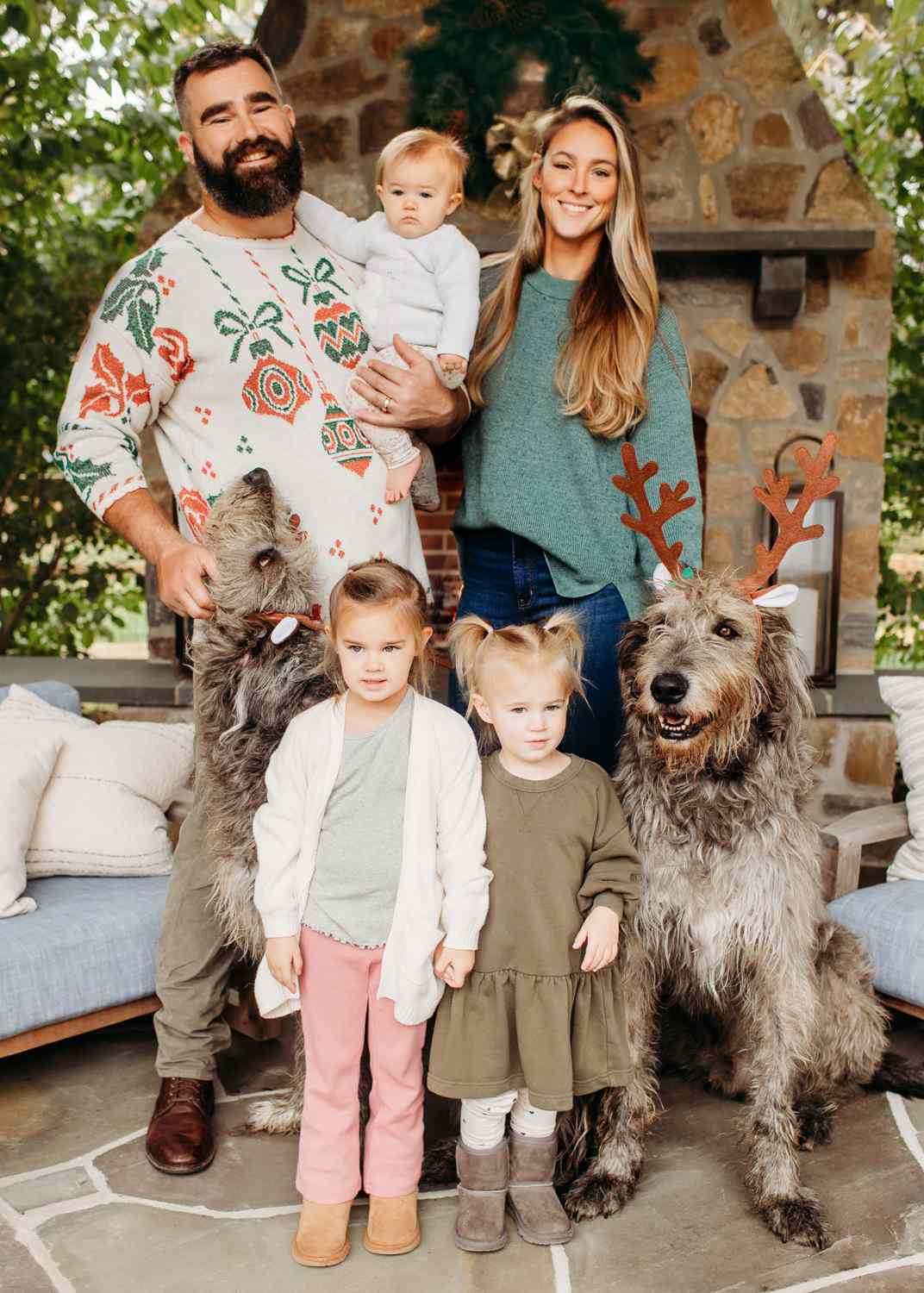 Jason Kelce and Wife Kylie Debut Their Family Holiday Card