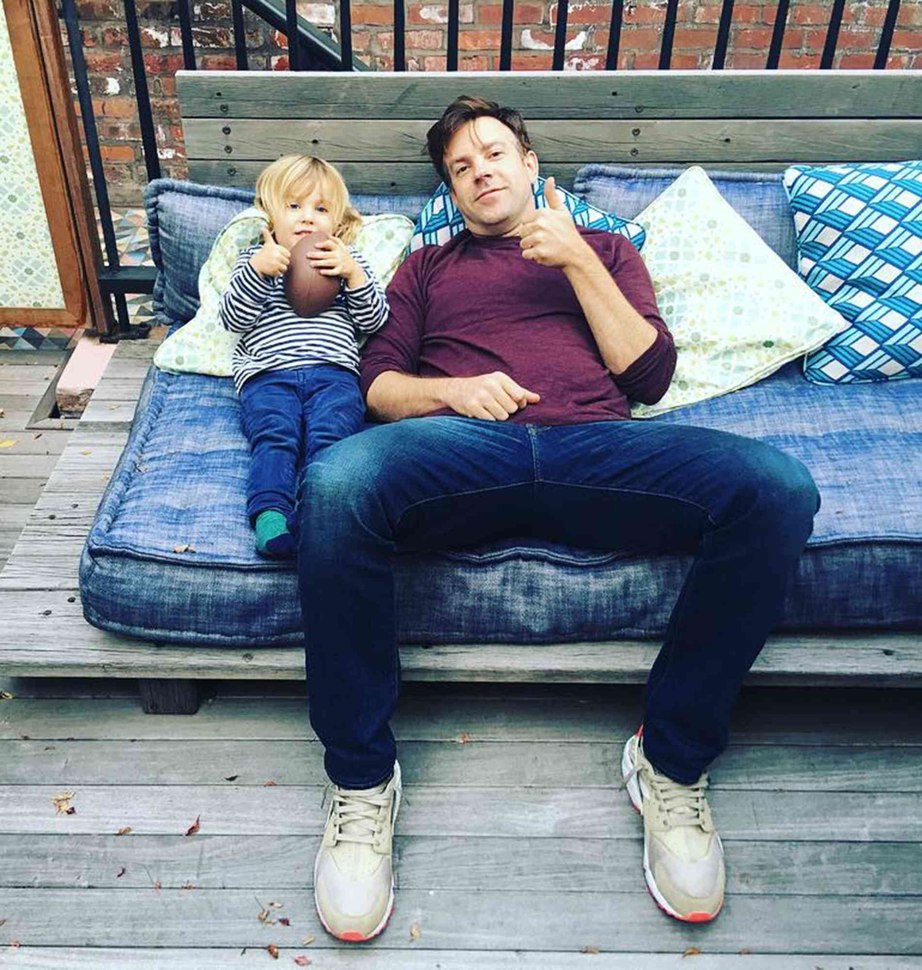 Jason Sudeikis and son Otis