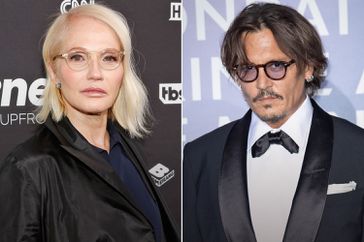 Ellen Barkin attends the Turner Upfront 2016 arrivals at The Theater at Madison Square Garden on May 18, 2016 in New York City. (Photo by Taylor Hill/FilmMagic); Johnny Depp attends the Monte-Carlo Gala For Planetary Health on September 24, 2020 in Monte-Carlo, Monaco. (Photo by SC Pool - Corbis/Corbis via Getty Images)