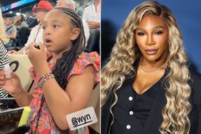 Serena Williams daughter Olympia puts on wyn lipgloss at the olympics