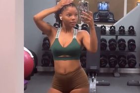 Halle Bailey Shows Off Her Toned Figure in Gym Selfie