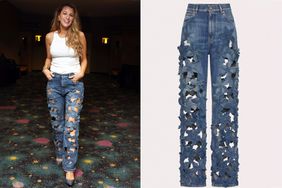 Blake Lively seen at a surprise screening of IT ENDS WITH US, Jeans