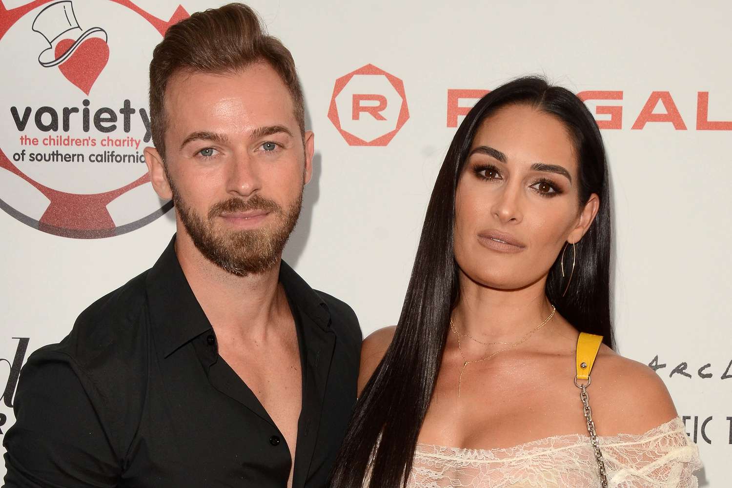 Artem Chigvintsev and Nikki Bella 9th Annual Variety Charity Poker & Casino Night, Paramount Studios, Los Angeles, USA - 24 Jul 2019