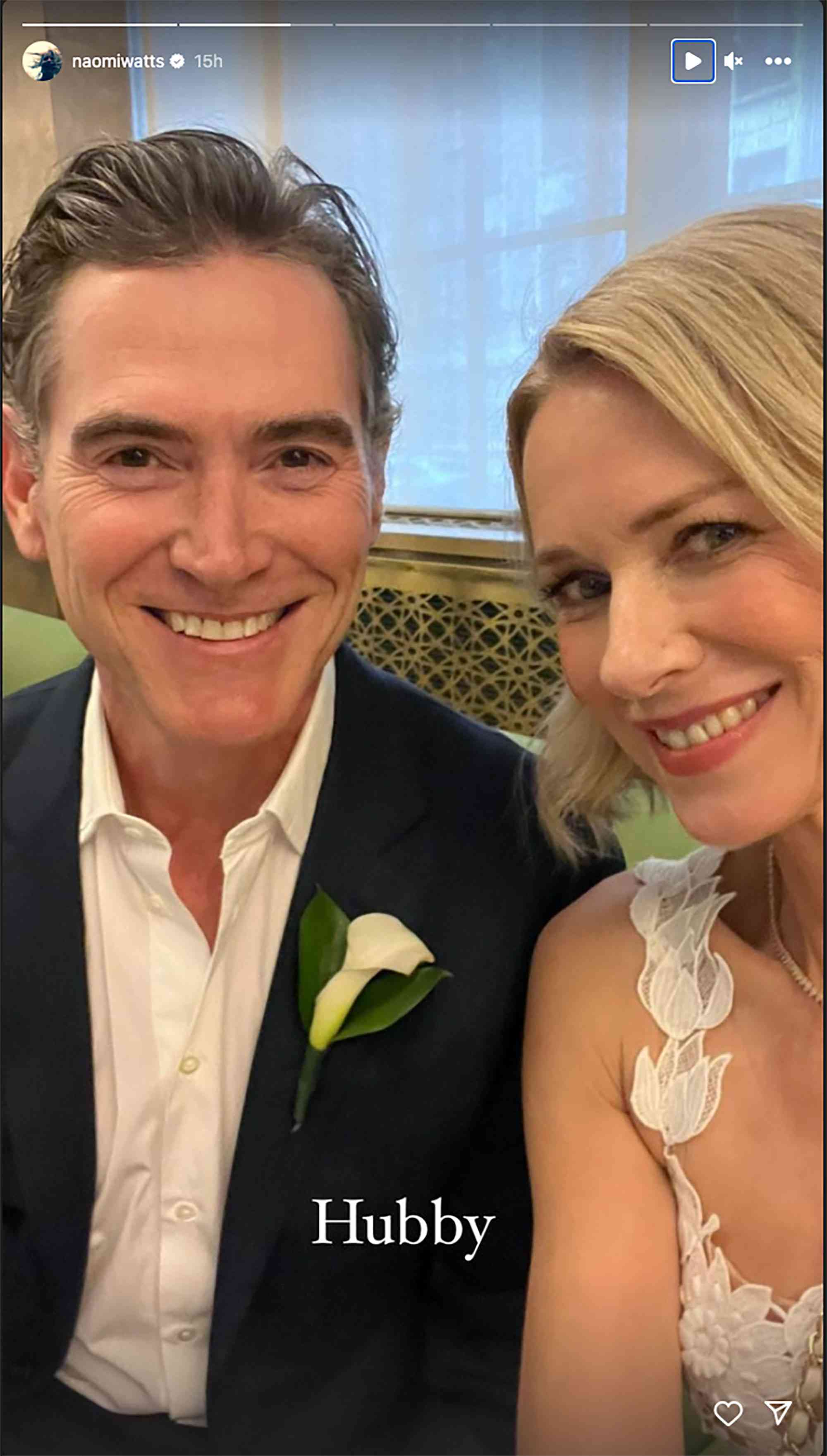 Naomi Watts Billy Crudup wedding 