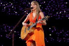 LONDON, ENGLAND - JUNE 21: (EDITORIAL USE ONLY AND NO COMMERCIAL USE AT ANY TIME. NO USE ON PUBLICATION COVERS.) Taylor Swift performs onstage during "Taylor Swift | The Eras Tour" at Wembley Stadium on June 21, 2024 in London, England
