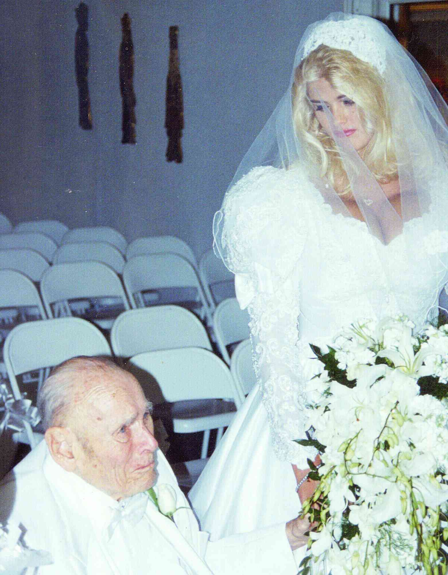 Anna Nicole Smith during her marriage to billionaire J. Howard Marshall II