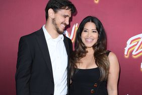 Joe Locicero and Gina Rodriguez arrives at the Los Angeles Special Screening Of Searchlight Pictures' "Flamin' Hot" at Hollywood Post 43 - American Legion on June 09, 2023 in Hollywood, California