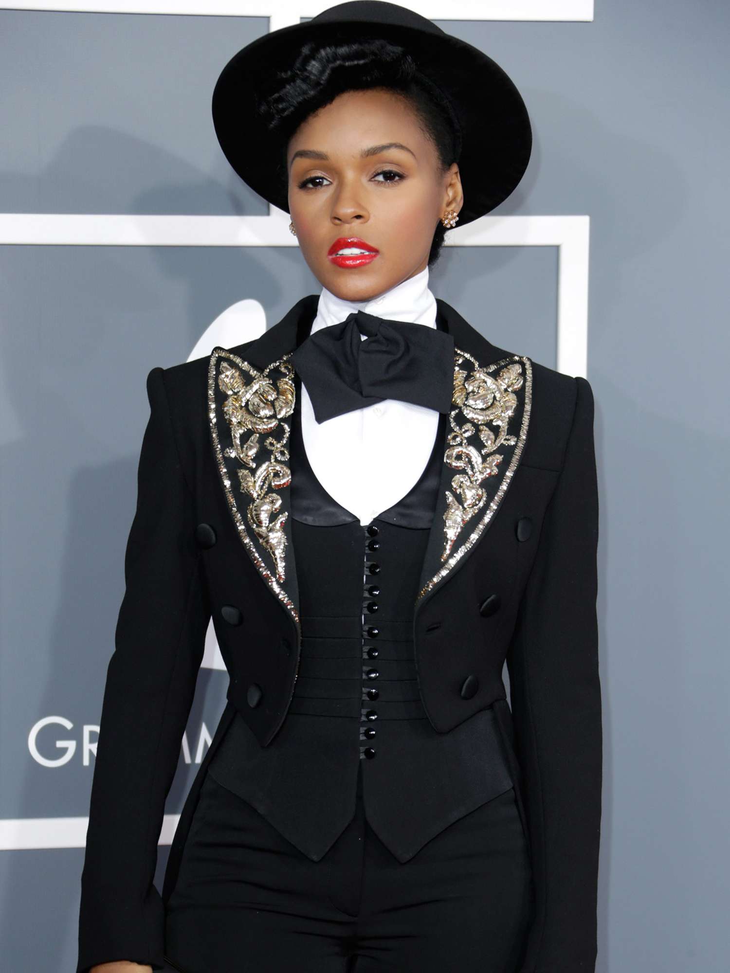 Janelle Monae attends the 55th Annual GRAMMY Awards on February 10, 2013.