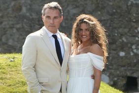 Rufus Sewell, who famously played Prince Andrew in Scoop, has married actress Vivian Benitez - in a castle.