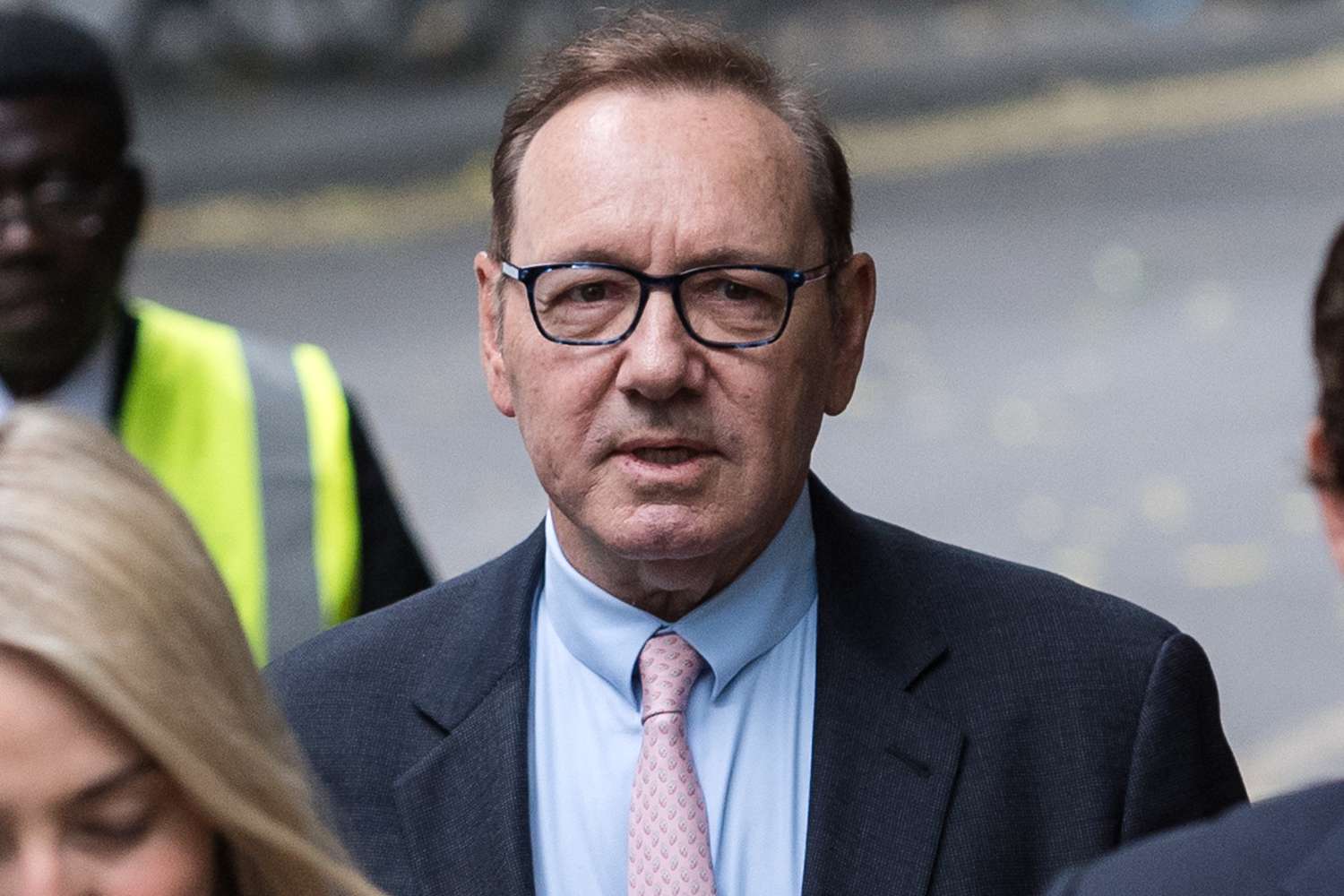 Kevin Spacey arrives at the Southwark Crown Court 