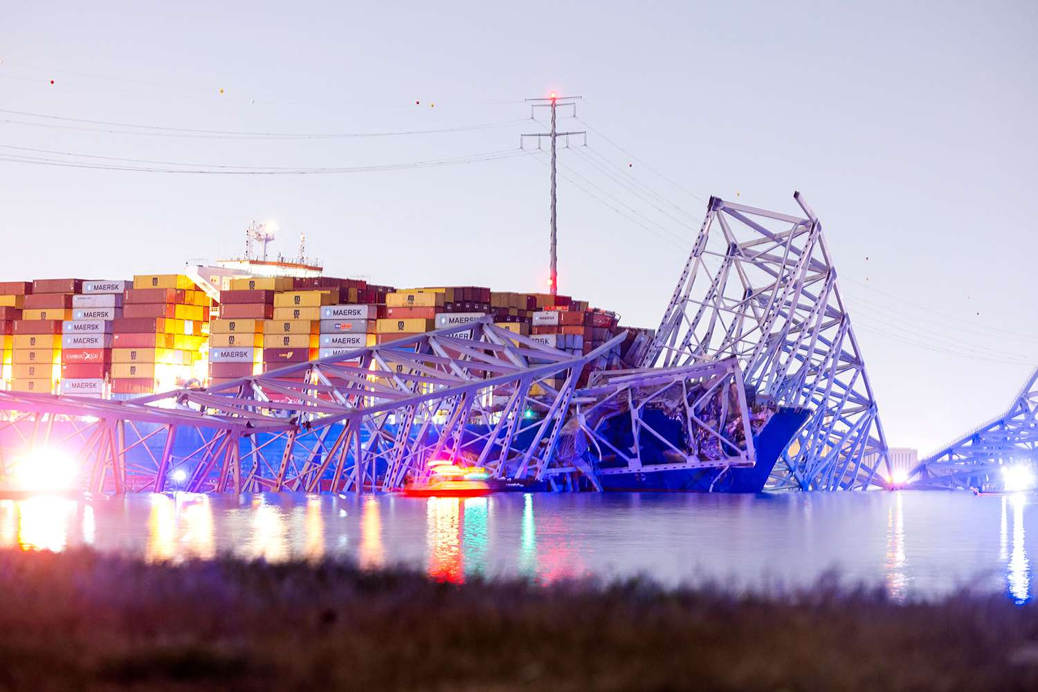 Baltimore bridge collapse - Francis scott key bridge 03 26 24