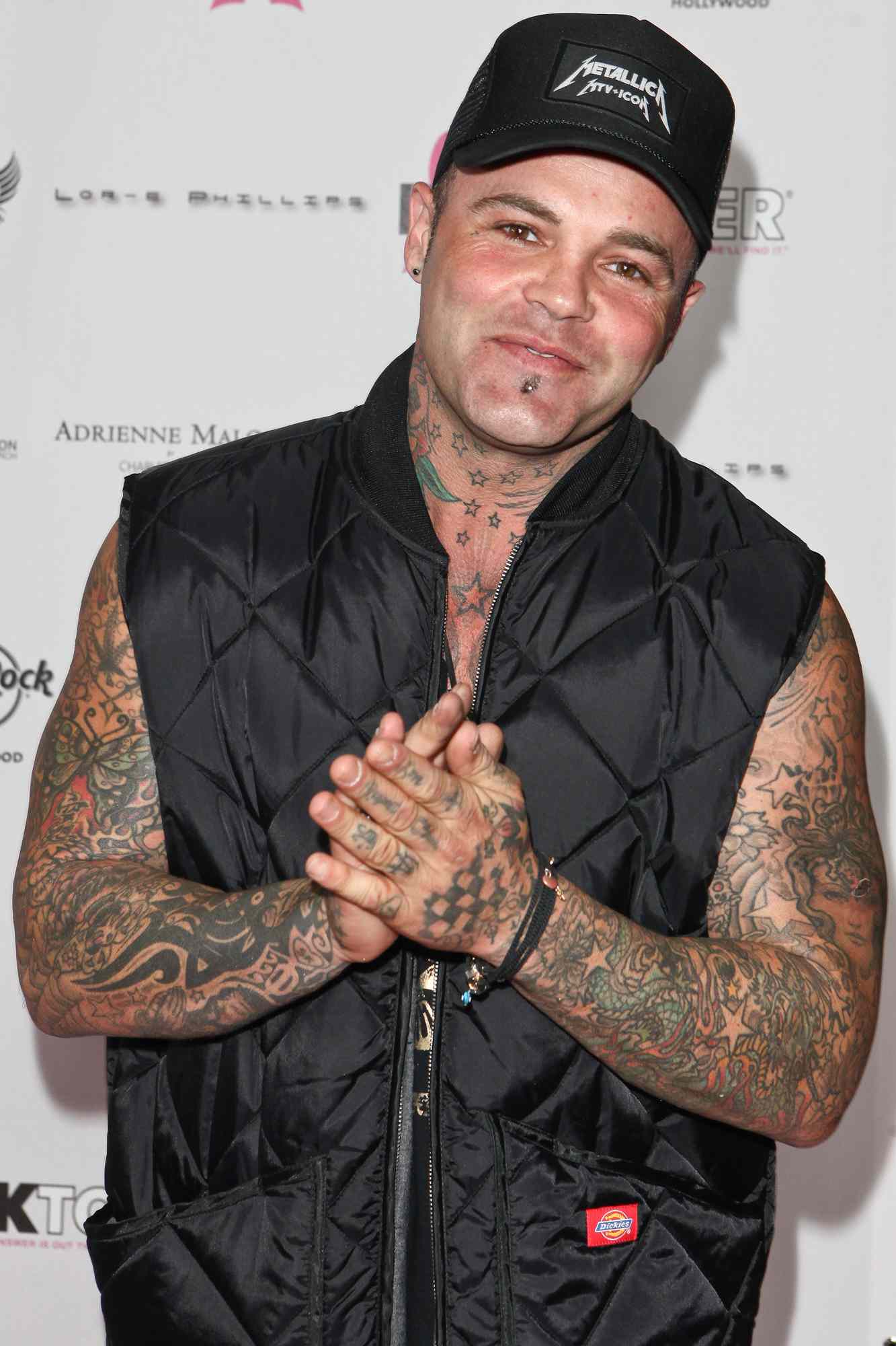 Vocalist Seth "Shifty" Binzer of Crazytown arrives at Pinktober at Hard Rock Cafe - Hollywood on October 27, 2011 in Hollywood, California.