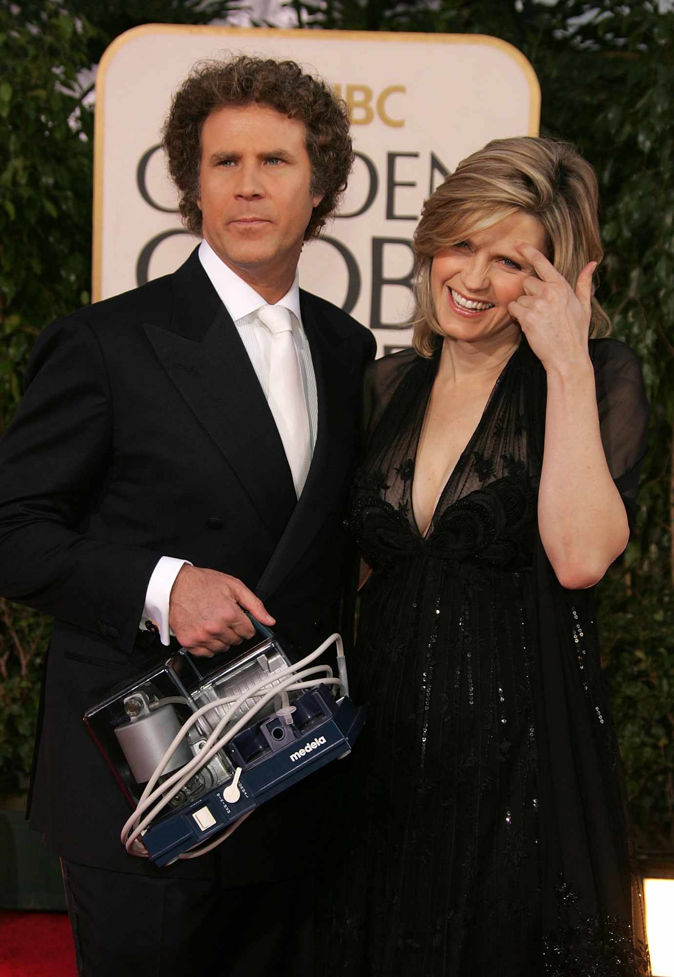 Will Ferrell and wife Viveca Paulin arrive at the 64th Annual Golden Globe Awards at the Beverly Hilton on January 15, 2007 in Beverly Hills, California