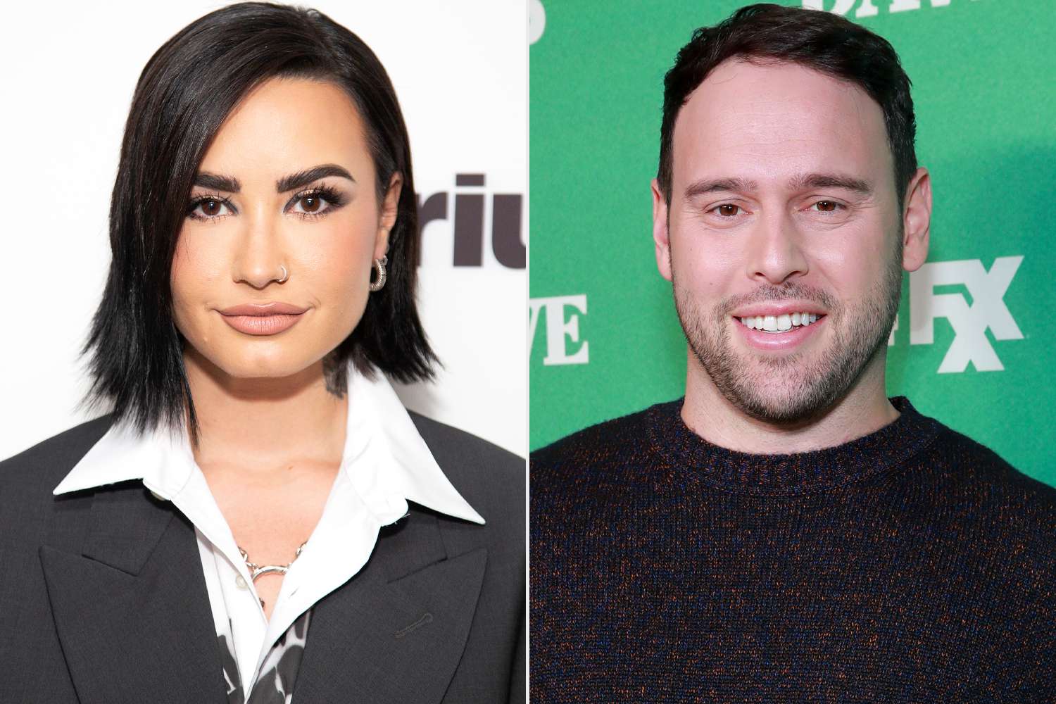 Demi Lovato and Scooter Braun