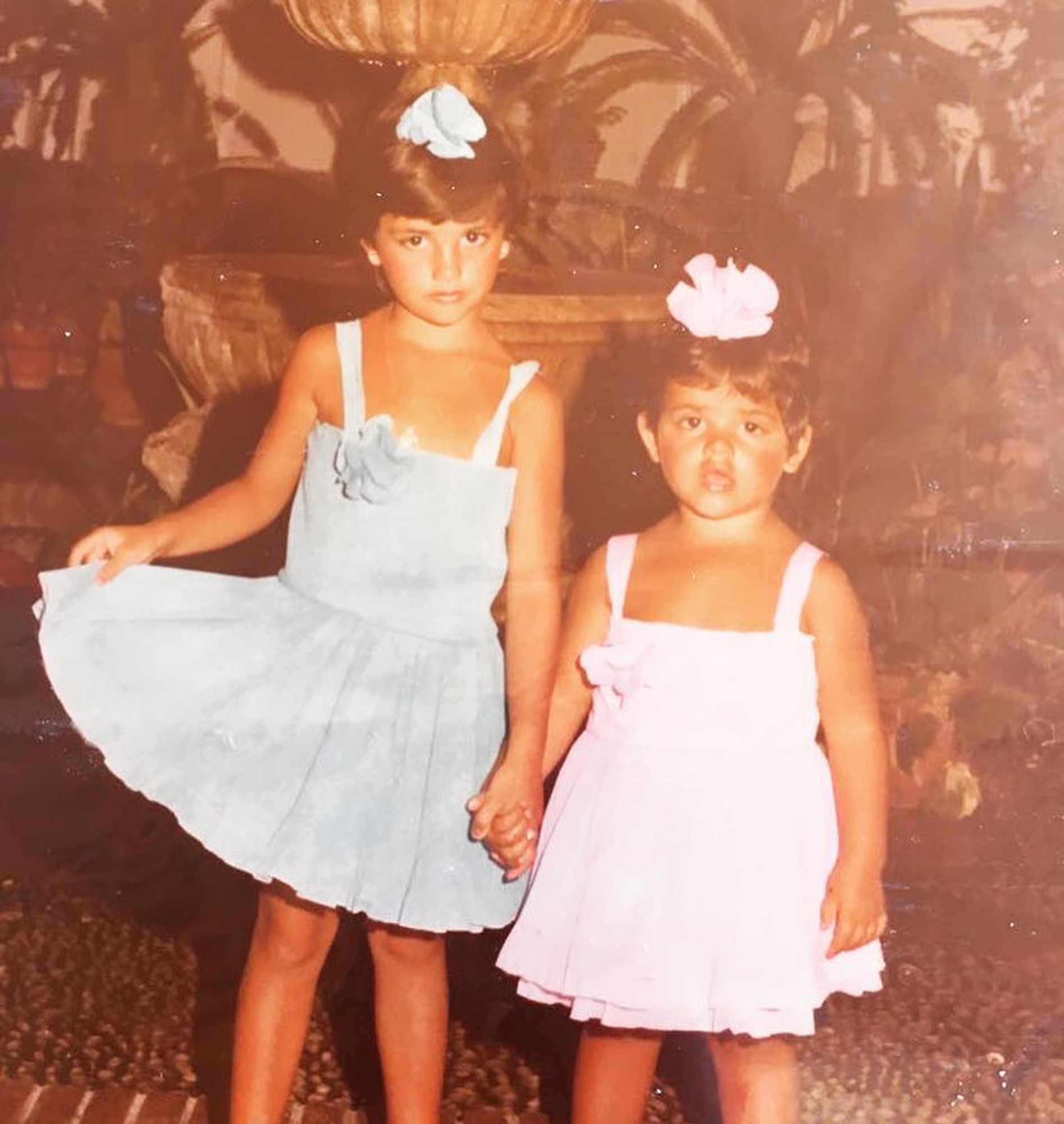 Penelope Cruz and her sister Monica Cruz