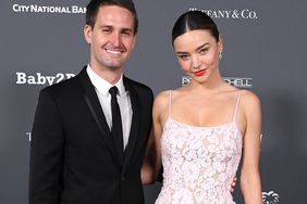 Miranda Kerr, Evan Spiegel arrives at the Baby2Baby 10-Year Gala