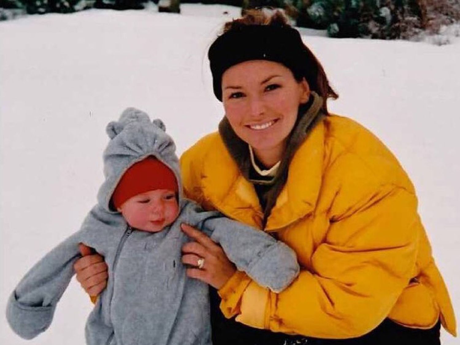 Shania Twain and her son