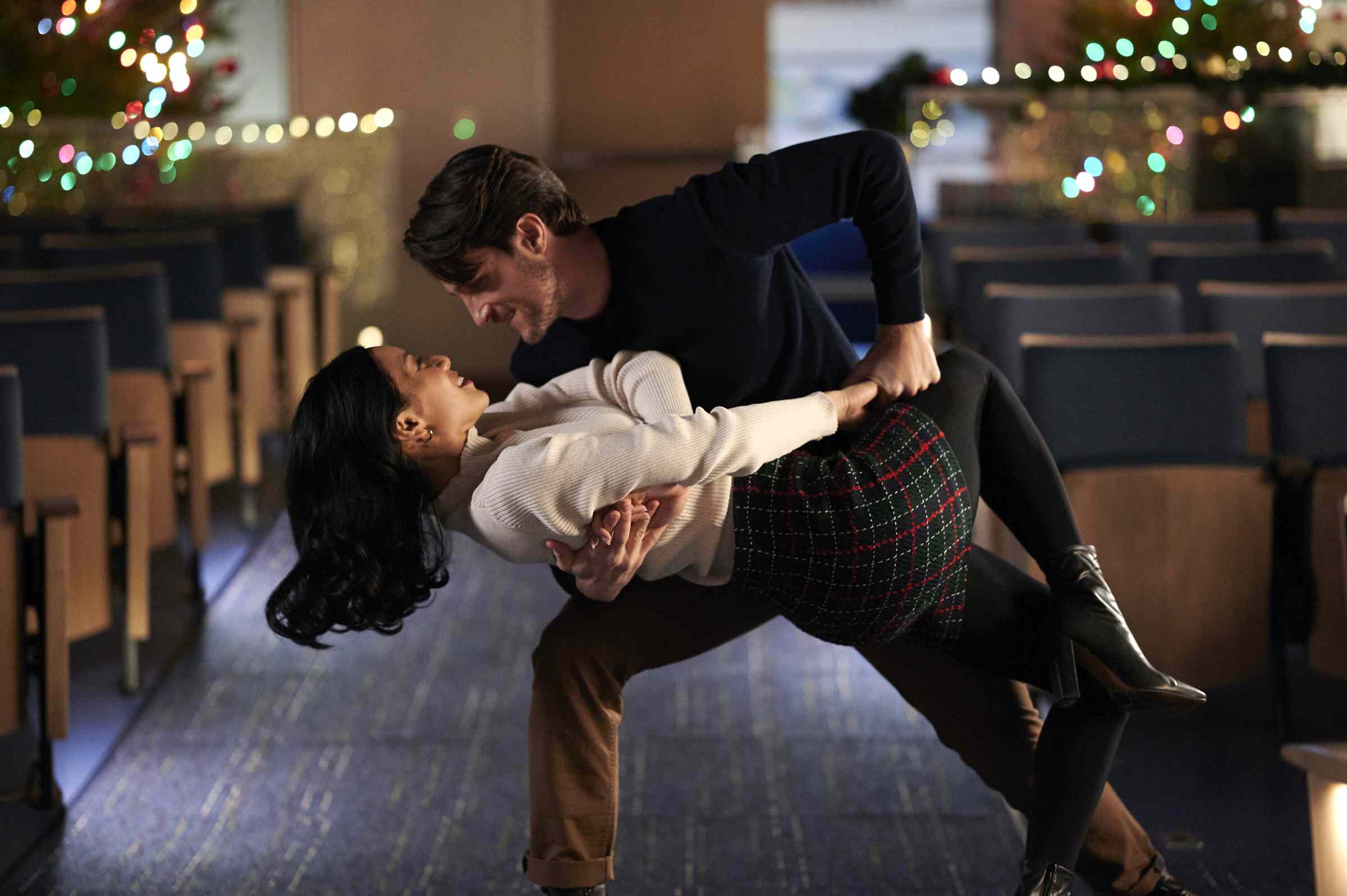 A+E Networks Lifetime's holiday movies 2023 Mistletoe Match Elena Juatco and Ryan Bruce