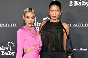 Kim Kardashian and Kylie Jenner attend the 2022 Baby2Baby Gala presented by Paul Mitchell at Pacific Design Center on November 12, 2022 in West Hollywood, California.