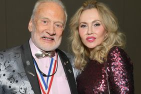 Buzz Aldrin and Anca Faur attend Celebrity Fight Night XXV on March 23, 2019 in Phoenix, Arizona