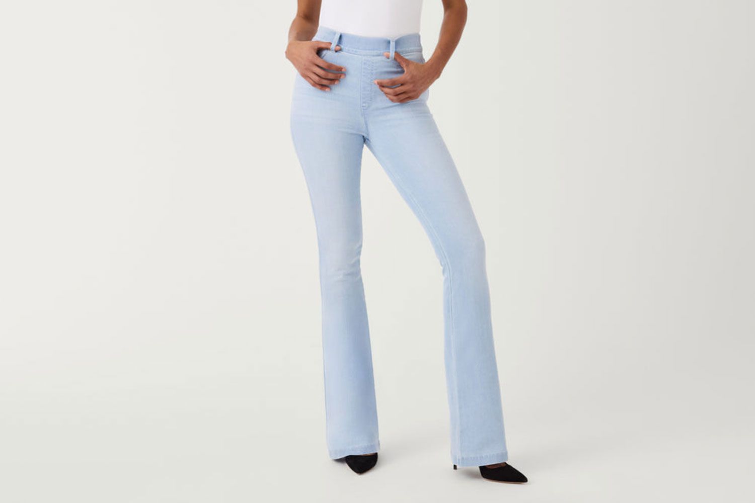 Spanx Flare Jeans, Light Wash