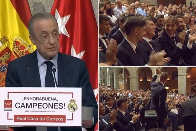 Florentino P�rez en su reconocimiento a Toni Kroos