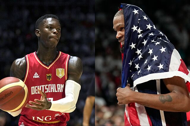 Dennis Schroeder and Kevin Durant