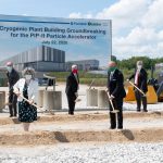 Fermilab and partners broke ground on the new PIP-II cryoplant building